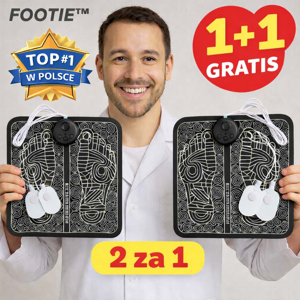1+1 GRATIS l Masażer do stóp EMS Footie® z 8 trybami i 19 prędkościami