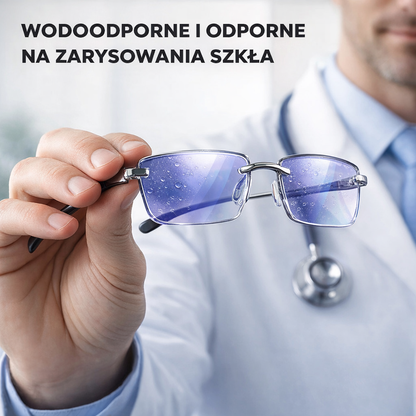 Inteligentne Okulary Progresywne Ray™ (Wyraźne widzenie z bliska, na średnią odległość i z daleka w jednej parze okularów) Bez recepty | Skórzane etui w zestawie | 30 dni gwarantowanego testu